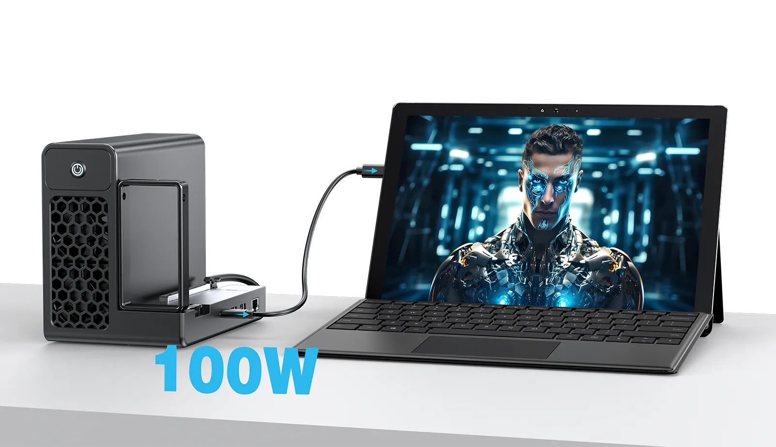 USB4 v2.0 ケーブル1本での接続