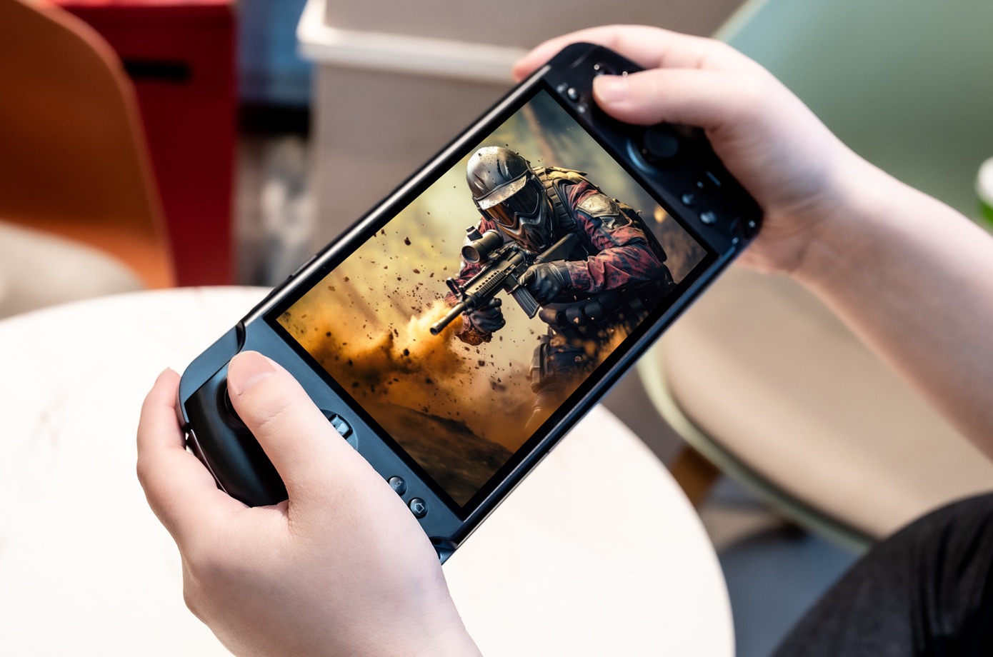 GPD WIN5でのFPSゲーム - 迫力のフォースフィードバックとカスタムコントローラが威力を発揮