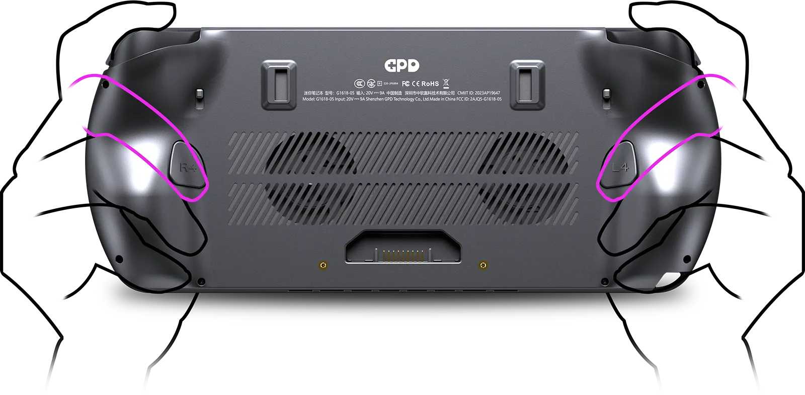 GPD WIN5 カスタマイズ可能背面ボタン