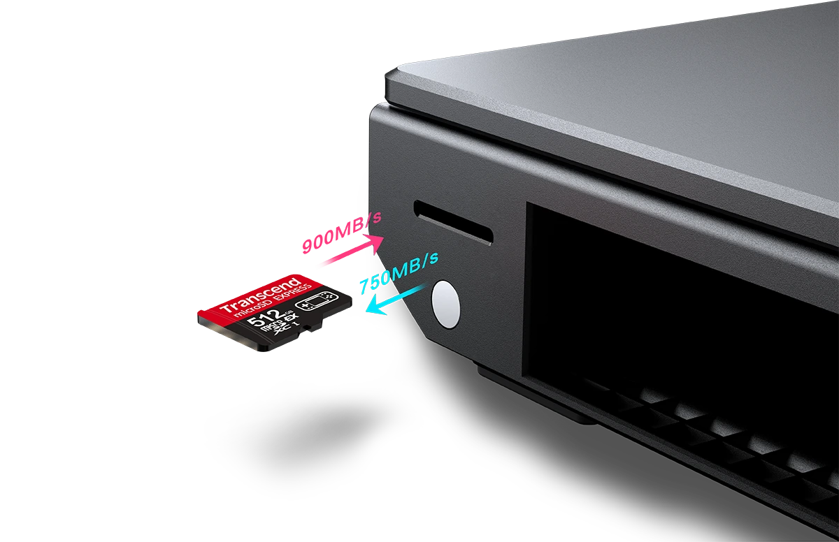 microSD Expressカードとスロットのイメージ